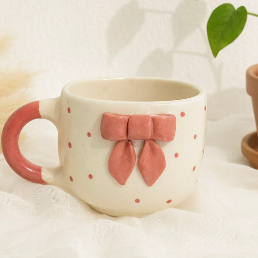 Red Bow Pinteresty Ceramic Mug