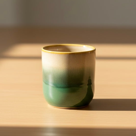 Ocean Glaze Ceramic Tumbler | Handcrafted Aesthetic
