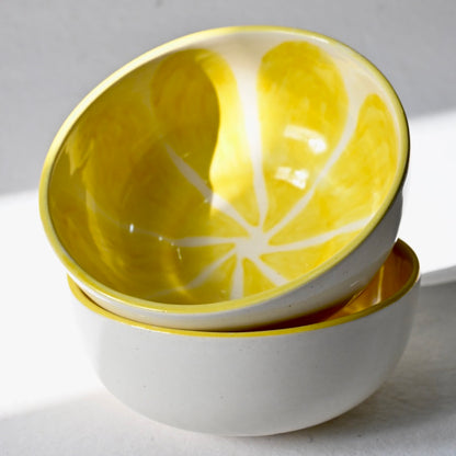 Lemon Zest Handmade Ceramic Bowl