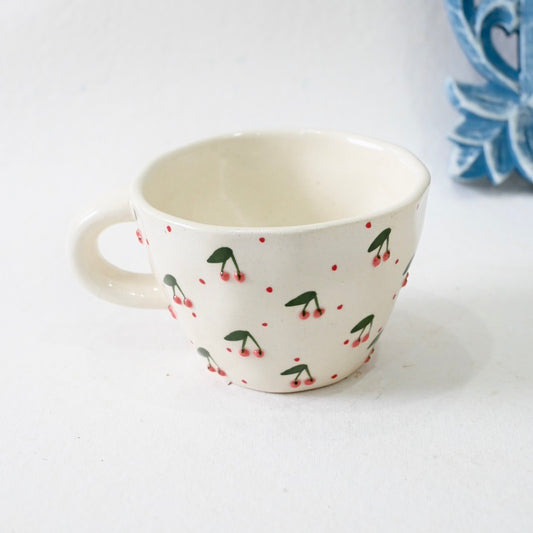 Cherry Pinteresty Cup & Saucer Set