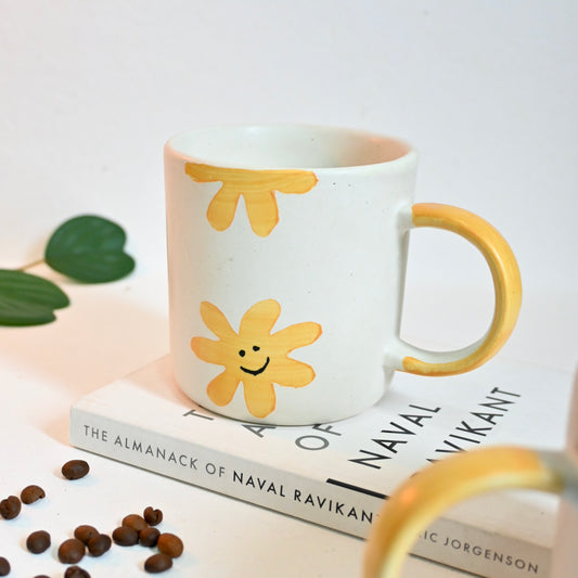 Yellow Flower Ceramic Mug