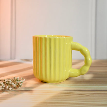 Yellow Textured Mug