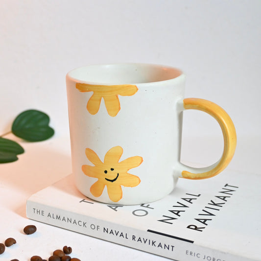 Yellow Flower Ceramic Mug