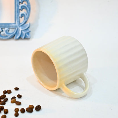 Vanilla Textured Ceramic Mug