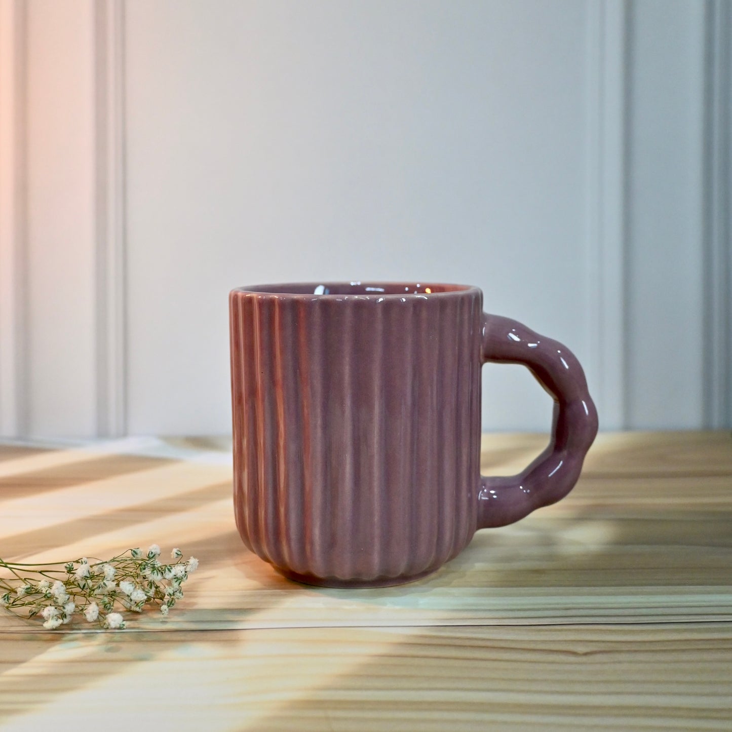 Purple Mauve Textured Mug