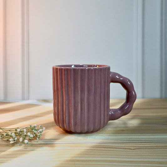 Purple Mauve Textured Mug