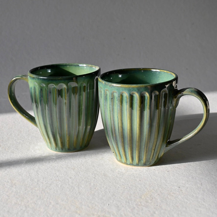 Green Classy Textured Mug