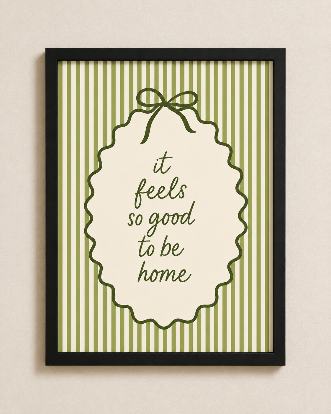 Feels So Good To Be Home Framed Print | Cottage Wall Art