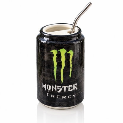 Monster Energy Ceramic Tumbler with Straw