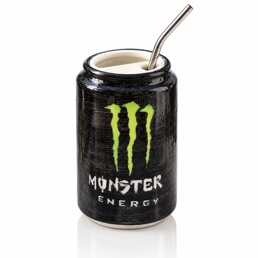 Monster Energy Ceramic Tumbler with Straw