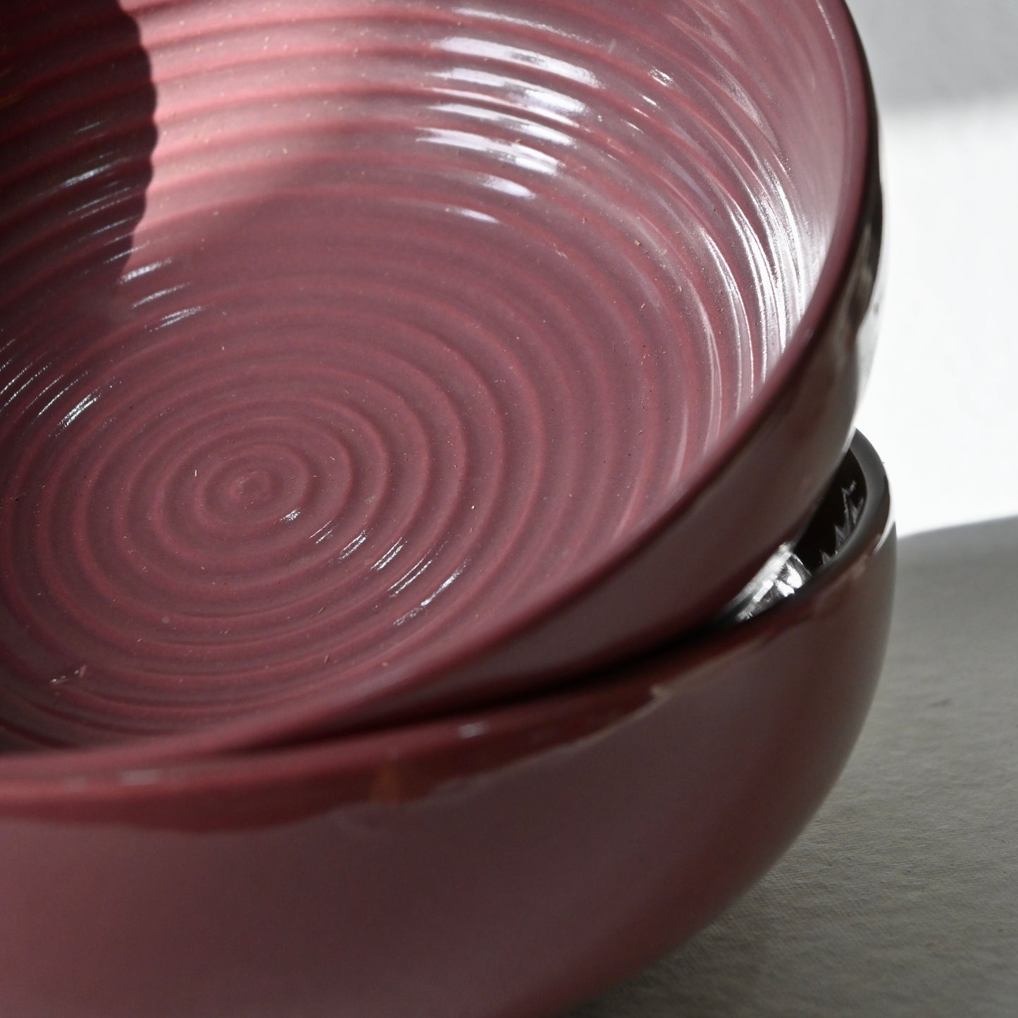 Cranberry Handmade Ceramic Bowl