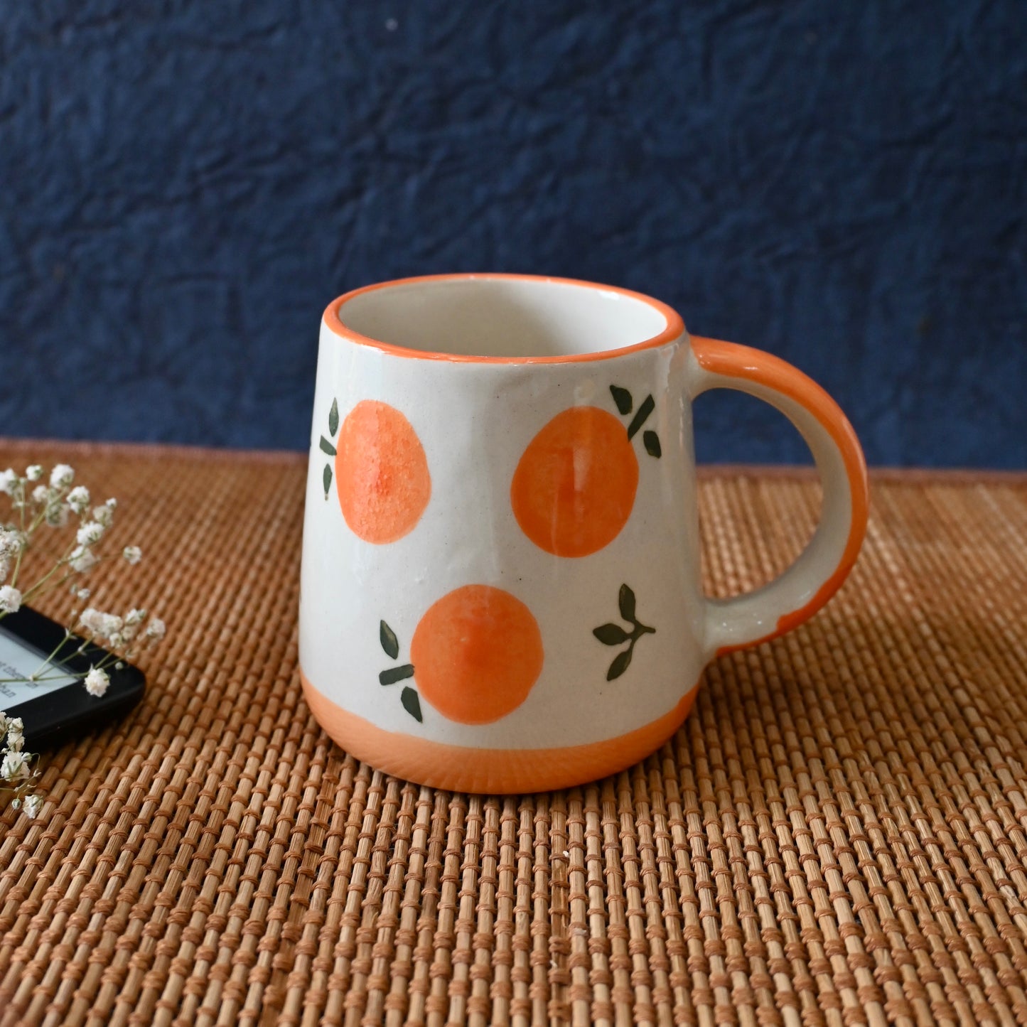 Orange Handmade Ceramic Coffee Mug