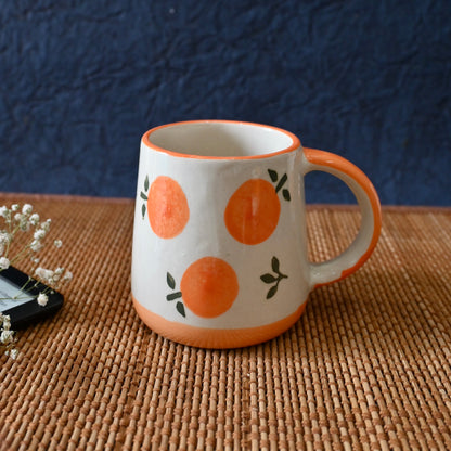 Orange Handmade Ceramic Coffee Mug