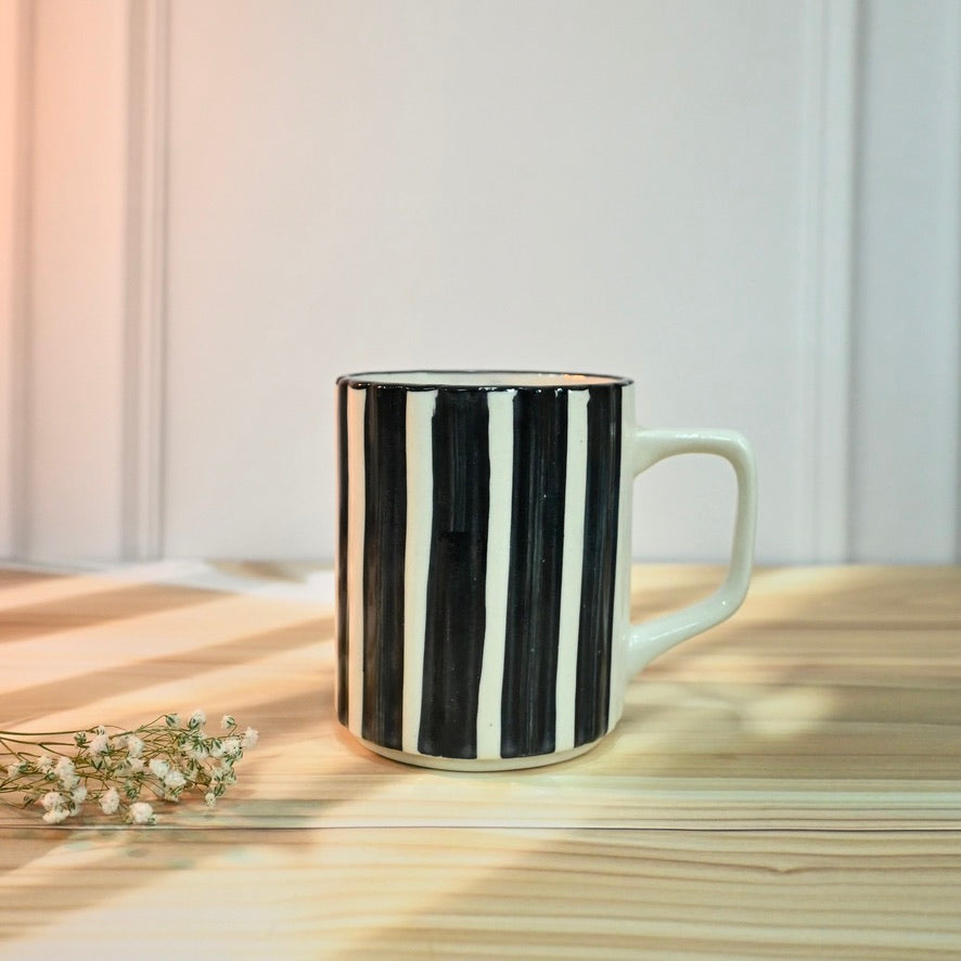 Bold Black Strips Coffee Mug
