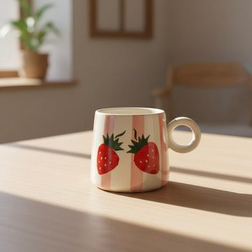 Strawberry Pinteresty Ceramic Mug