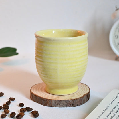 Yellow Ceramic Kulhad