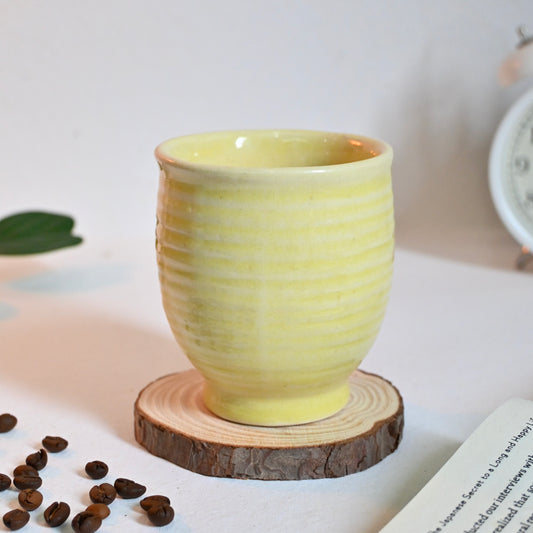 Yellow Ceramic Kulhad