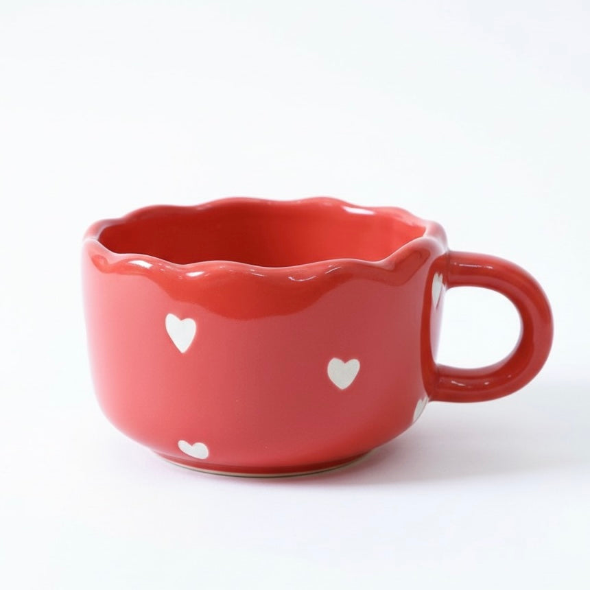 Red Hearts Wavesip Cute Pinterest Mug
