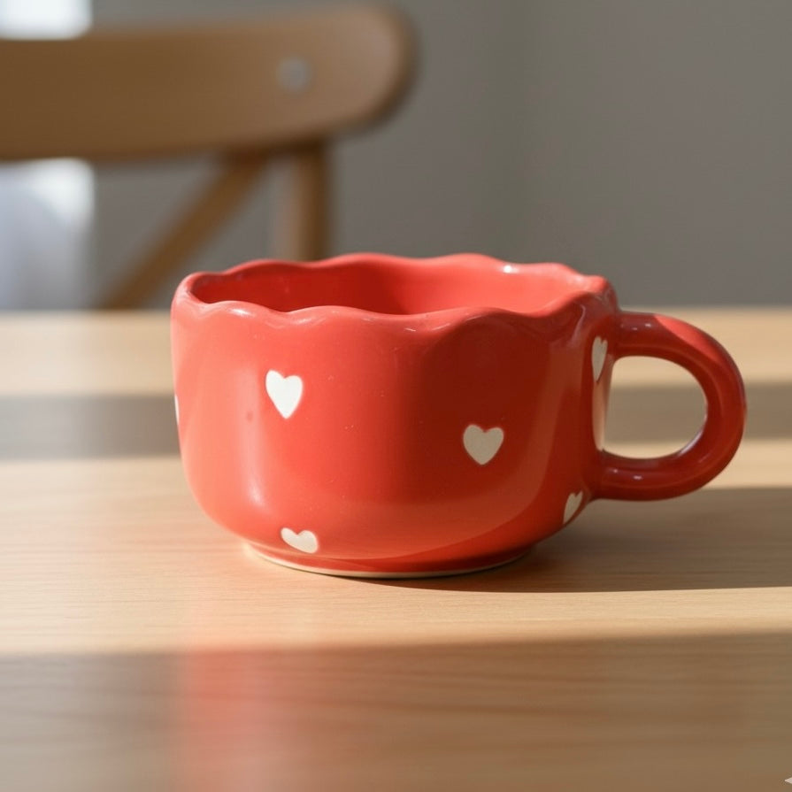 Red Hearts Wavesip Cute Pinterest Mug