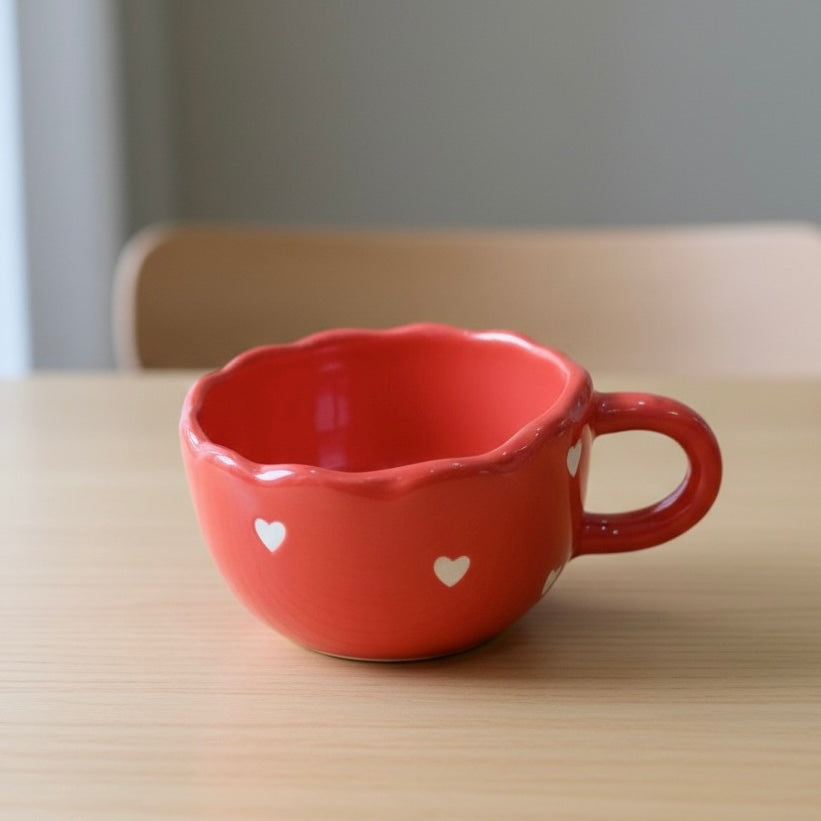Red Hearts Wavesip Cute Pinterest Mug