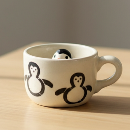 Penguin Inside Ceramic Mug