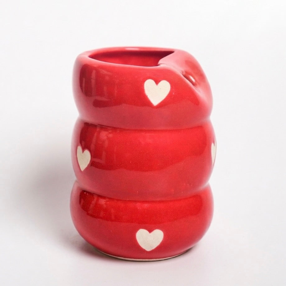 Red Heart Bubble Cute Tumbler