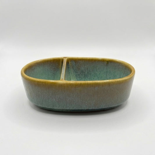 Sage Ceramic Trinket Dish With Divider
