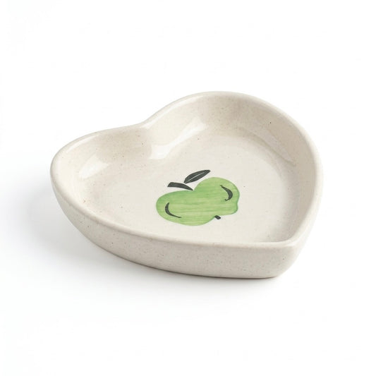 Green Apple Heart Coaster/Trinket Tray