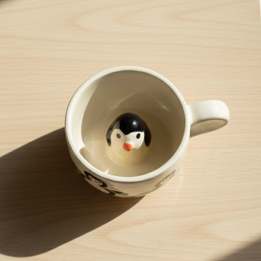 Penguin Inside Ceramic Mug