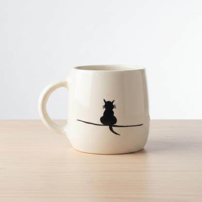 Moonlit Meow Ceramic Set - Cereal Bowl & Mug