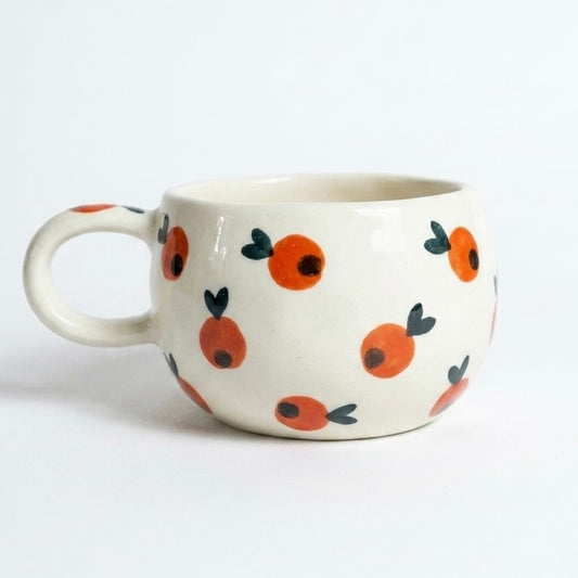 Tiny Orange Ceramic Mug
