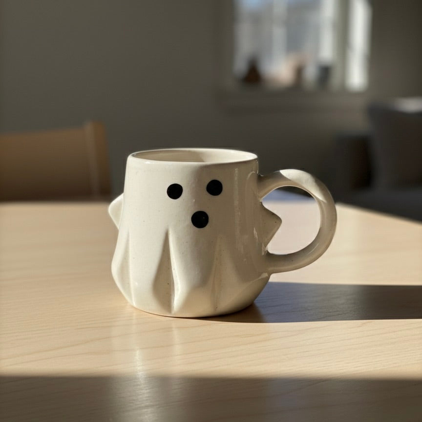 Pookie Ghost Mug & Plate Ceramic Set