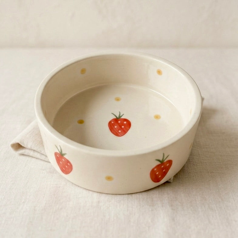 Strawberry Ceramic Bowl