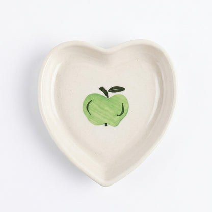 Green Apple Heart Coaster/Trinket Tray