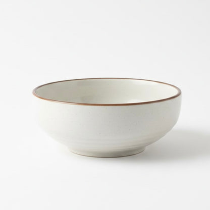 Classic White Ceramic Breakfast Bowl