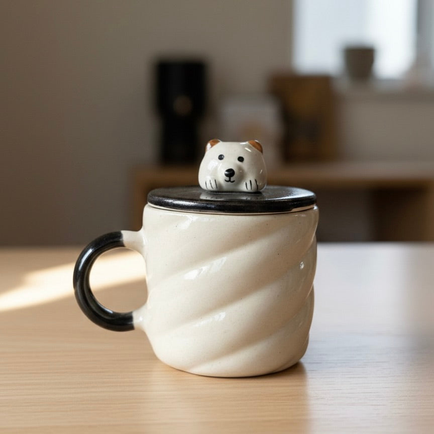 Polar Bear Mug With Lid