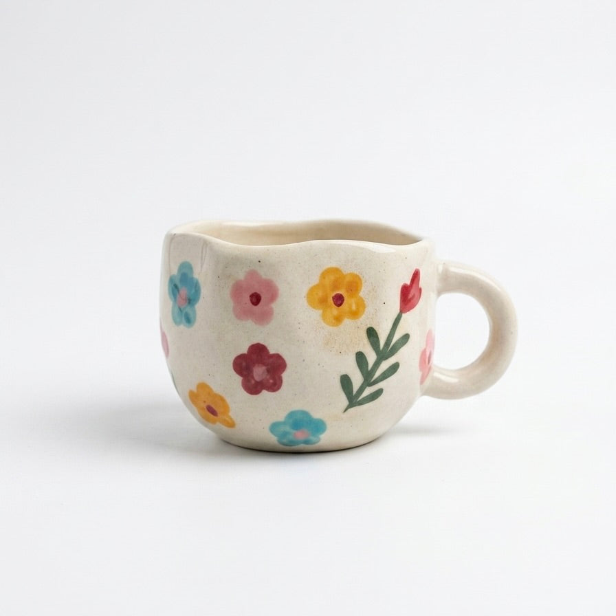 Blush Bloom Ceramic Coffee Mug