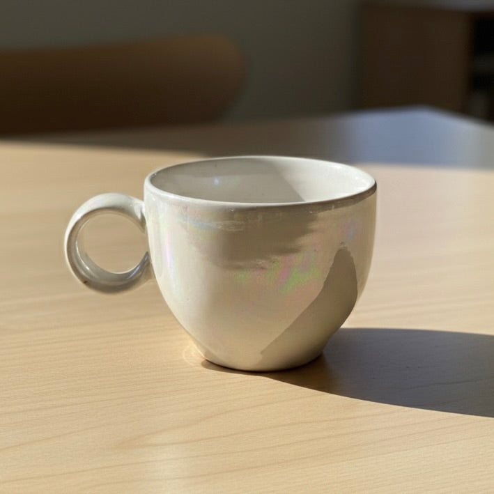 Pearl Bubble Mug & Saucer Set