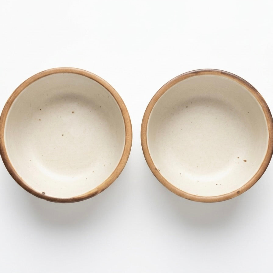 Classic Ceramic Snack Bowl Set of 2
