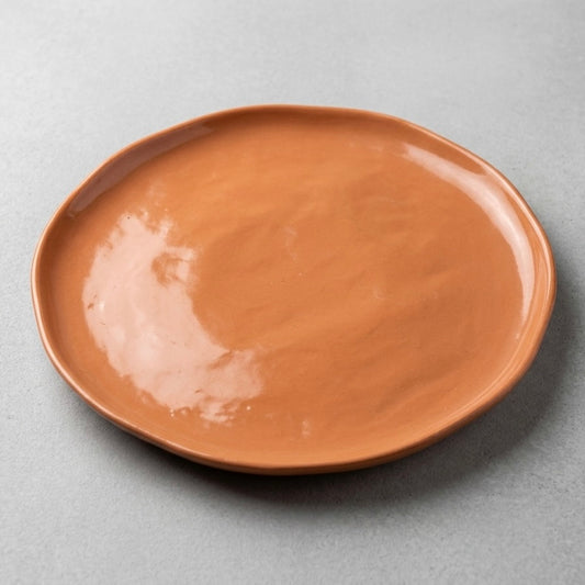 Indian Brown Ceramic Dinner Plate