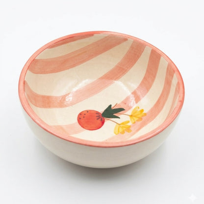 Strawberry Swirl Ceramic Bowl