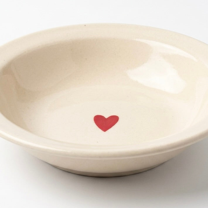 White Heart Pasta Bowl
