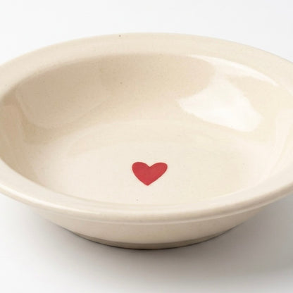 White Heart Pasta Bowl