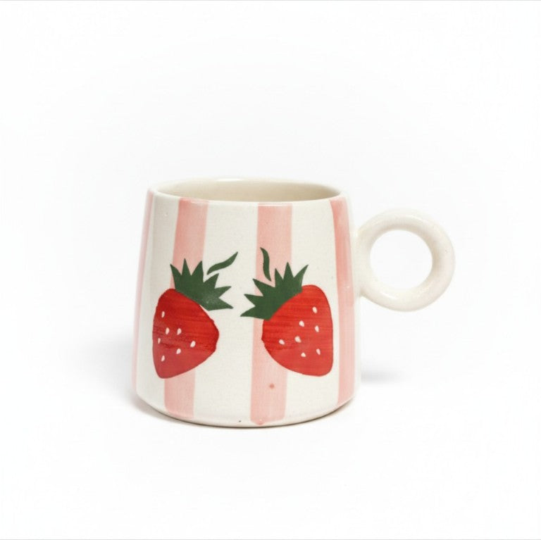 Strawberry Pinteresty Ceramic Mug