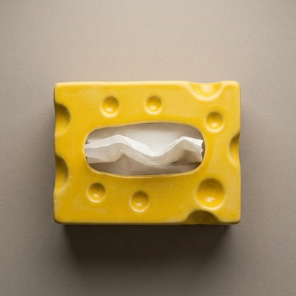 Cheese Ceramic Tissue Box