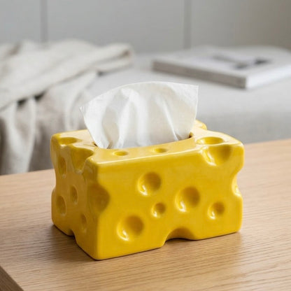 Cheese Ceramic Tissue Box