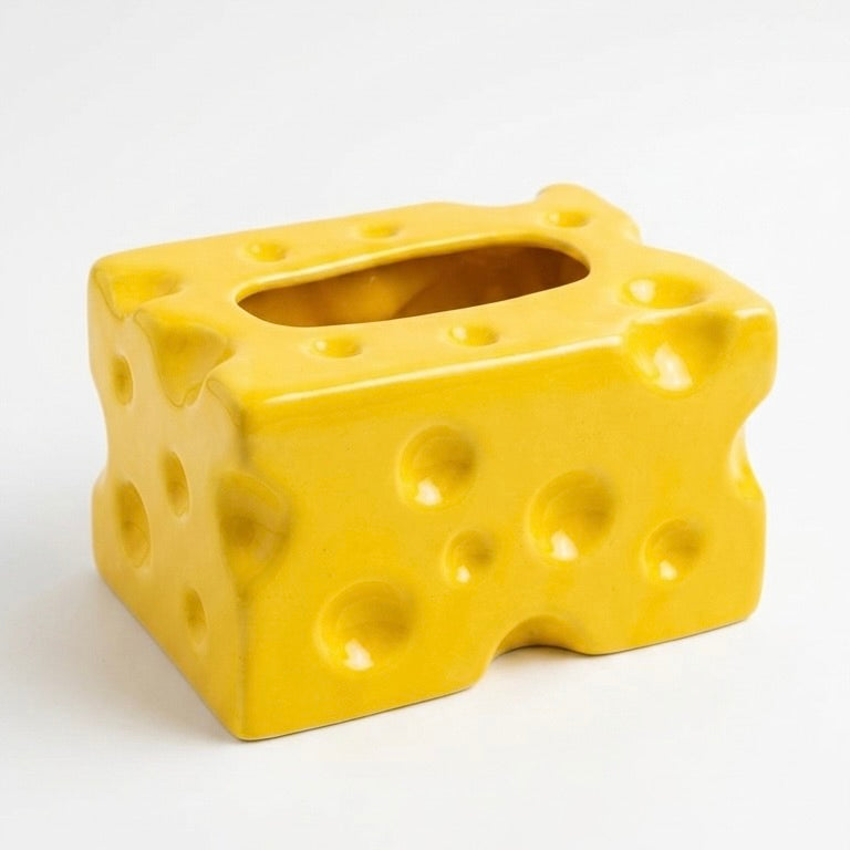 Cheese Ceramic Tissue Box