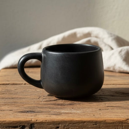 Matte Black Chunky Mug
