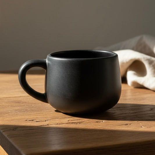Matte Black Chunky Mug