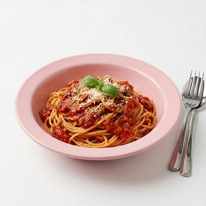 Pink Heart Pasta Bowl